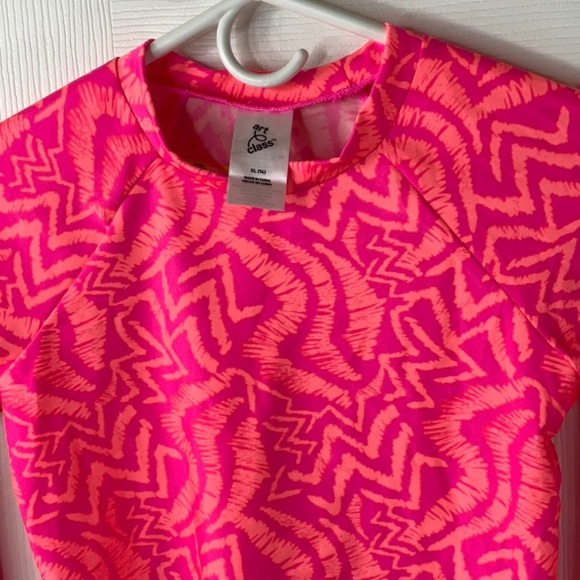 Art Class - Girls Teal And Orange Rash Guard Size XL(14) - Picture 2 of 9